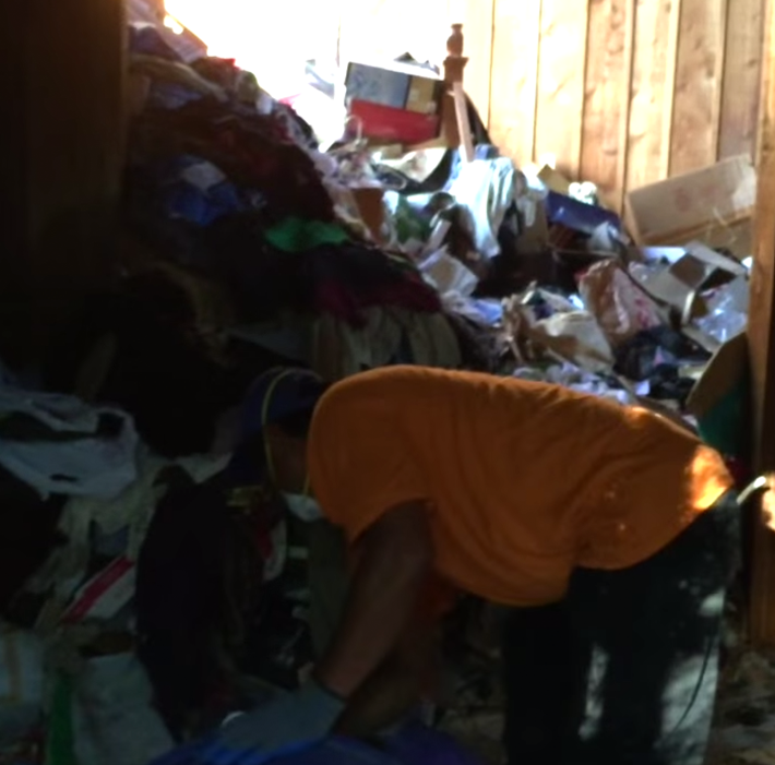 typical hoarder house before our cleanup services